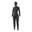 Women's Neoprene Gem Hooded Fullsuit 6/4/3mm Fzip Women, Black - Size: M