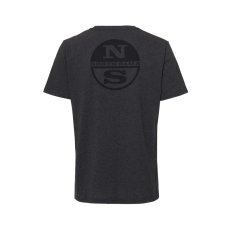 Men's North Logo Tee, Asphalt Melee