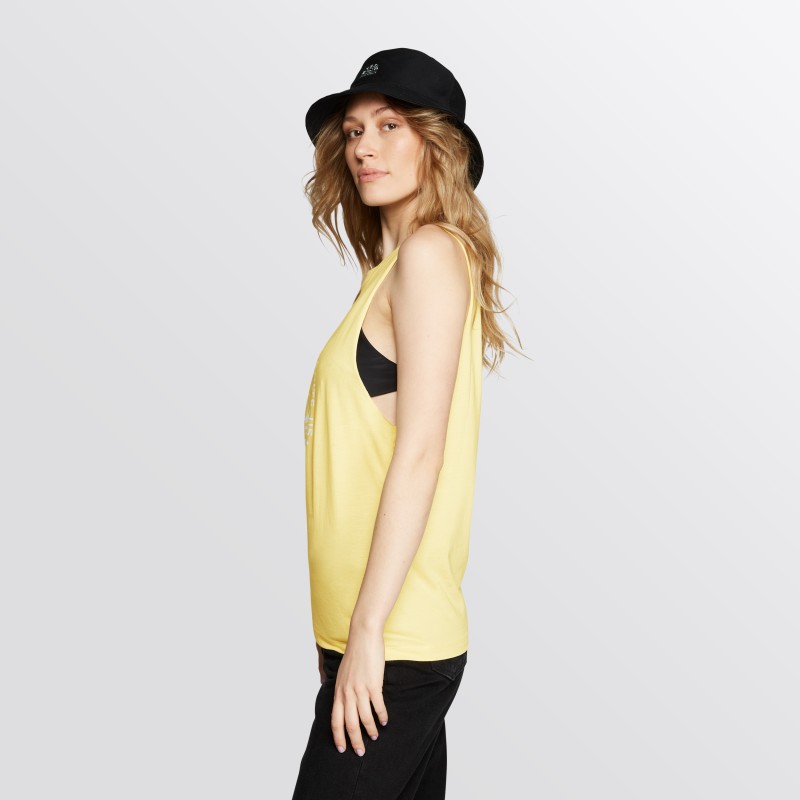 Women's T-shirt Ignite Singlet, Pastel Yellow - Size: S