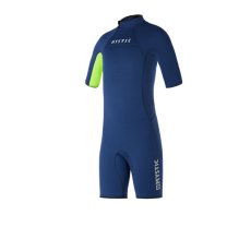 Neoprén Star Shorty 3/2mm Bzip Junior Flatlock, Night Blue (Velikost XS)