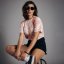 Dámské tričko Tie Dye Tee Women, Soft Coral