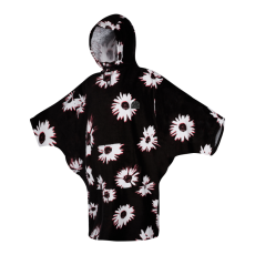 Poncho Women, Black/White