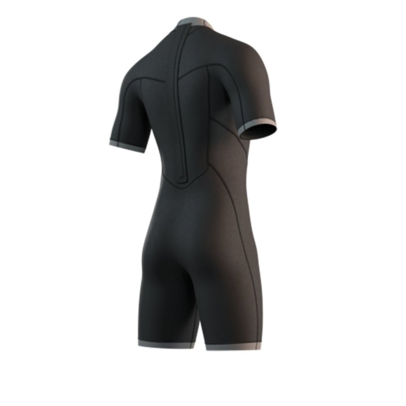 Neoprene Brand Shorty Bzip 3/2mm Flatlock, Black (Size XS)