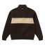 Pánská mikina Slate Half Zip Sweat, Dark Brown (Velikost L)