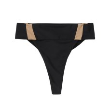 Leia Athletic Bikini Bottom, Black