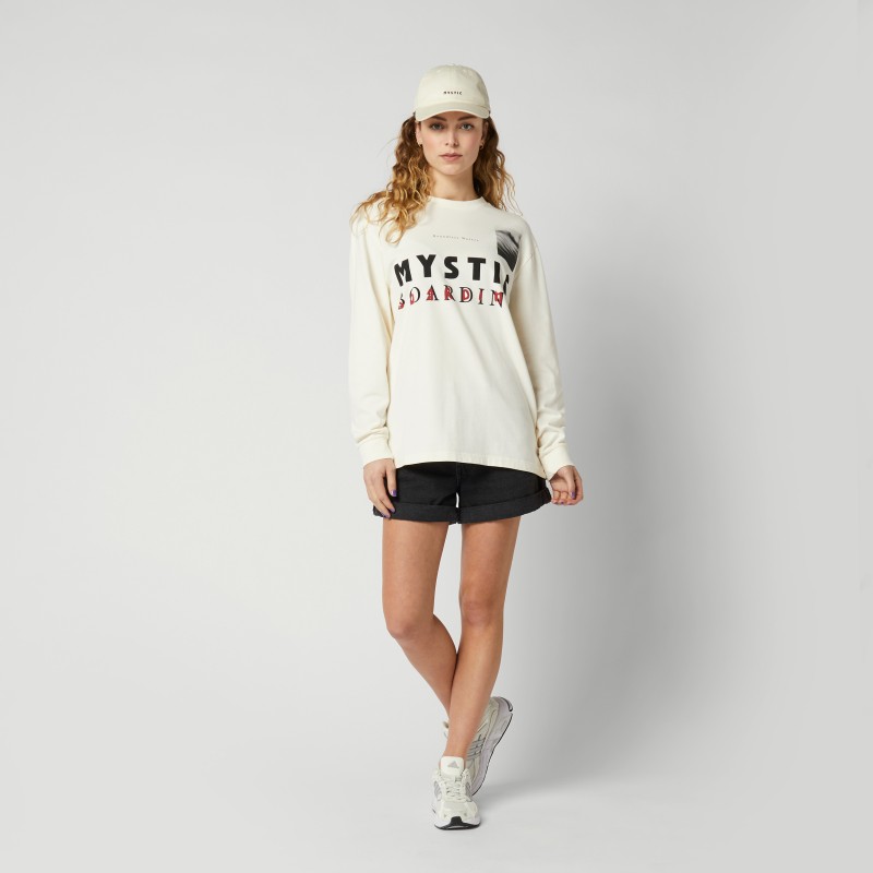 Women's Sweatshirt Trace Crew Wmn, Off White - Size: XS