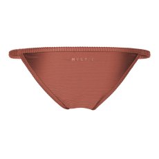 Rib Triangle Bikini Bottom, Rusty Red