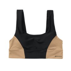 Leia Athletic Bikini Top, Black