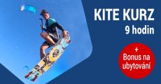 Individuální Kite Kurz - 9 hodin + 500 Kč ubytování